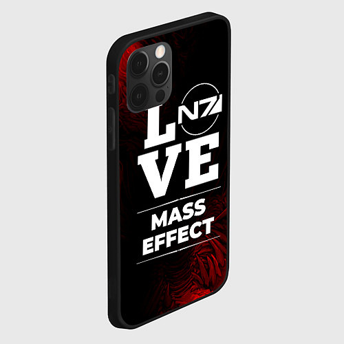 Чехол iPhone 12 Pro Max Mass Effect Love Классика / 3D-Черный – фото 2