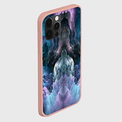 Чехол для iPhone 12 Pro Max Облака неонового цвета Neon colored clouds, цвет: 3D-светло-розовый — фото 2