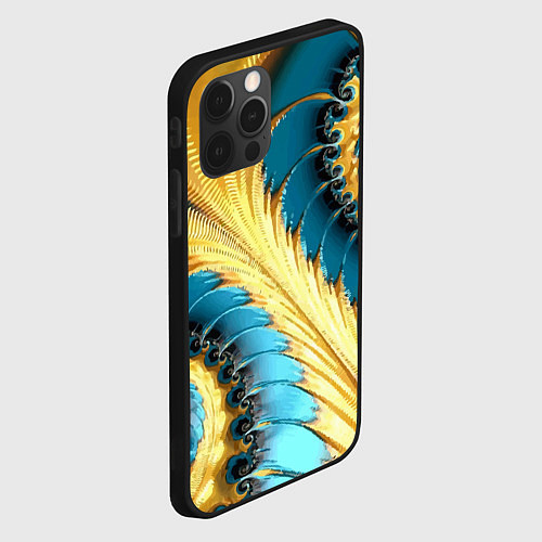 Чехол iPhone 12 Pro Max Двойная авангардная спираль Double avant-garde spi / 3D-Черный – фото 2