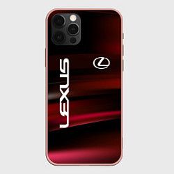 Чехол для iPhone 12 Pro Max Lexus - абстракция, цвет: 3D-светло-розовый