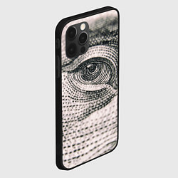 Чехол для iPhone 12 Pro Max Глаз Бенджамина Франклина, цвет: 3D-черный — фото 2