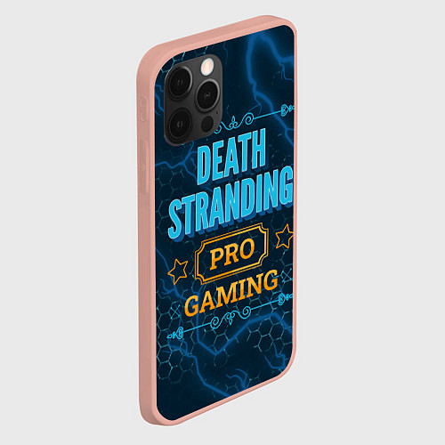 Чехол iPhone 12 Pro Max Игра Death Stranding: PRO Gaming / 3D-Светло-розовый – фото 2