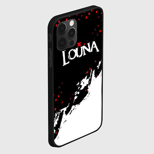 Чехол iPhone 12 Pro Max Louna band - лоуна / 3D-Черный – фото 2