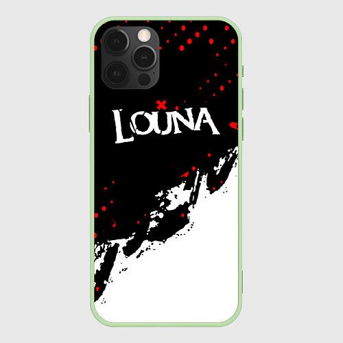 Чехол iPhone 12 Pro Max Louna band - лоуна / 3D-Салатовый – фото 1