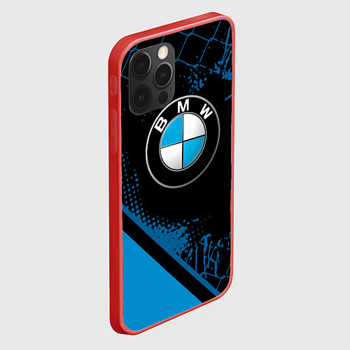 Чехол iPhone 12 Pro Max BMW : БМВ ЛОГО / 3D-Красный – фото 2