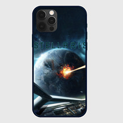 Чехол для iPhone 12 Pro Max Stellaris взрыв звезды лучом с космического корабл, цвет: 3D-черный