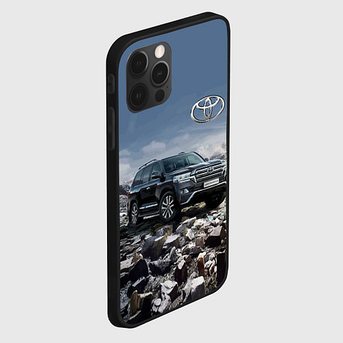 Чехол iPhone 12 Pro Max Toyota Land Cruiser 200 V8 / 3D-Черный – фото 2