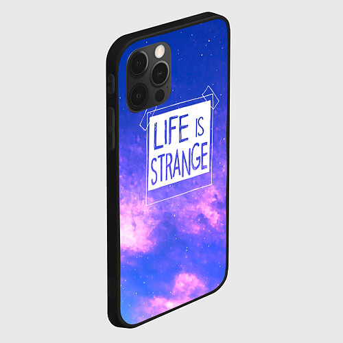 Чехол iPhone 12 Pro Max Life is Strange Remastered - Фрактал / 3D-Черный – фото 2