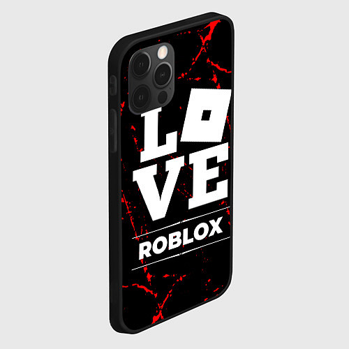 Чехол iPhone 12 Pro Max Roblox Love Классика / 3D-Черный – фото 2