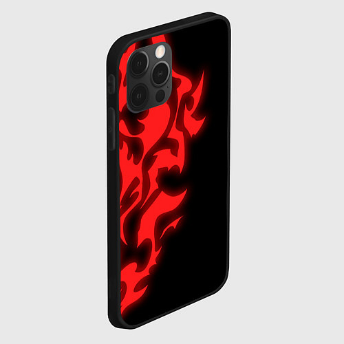 Чехол iPhone 12 Pro Max КРАСНЫЙ ЩИТ ПРОКЛЯТЫЙ / 3D-Черный – фото 2