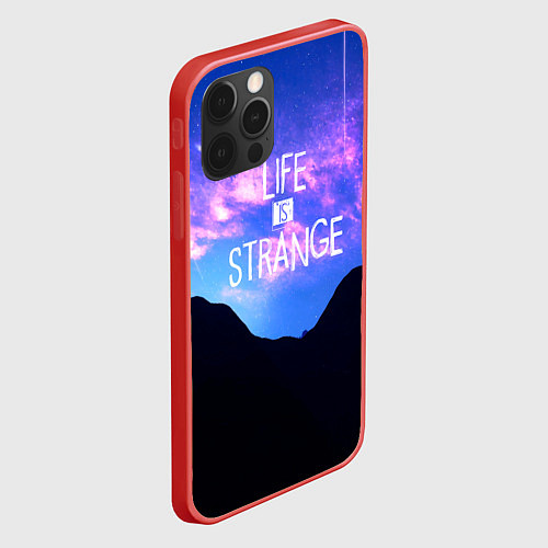 Чехол iPhone 12 Pro Max Life Is Strange - абстракция / 3D-Красный – фото 2