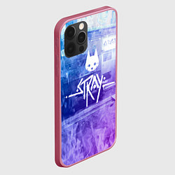 Чехол для iPhone 12 Pro Max Stray: Neon Logo, цвет: 3D-малиновый — фото 2