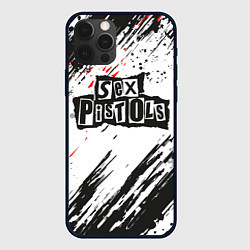 Чехол для iPhone 12 Pro Max Sex Pistols Big Logo, цвет: 3D-черный