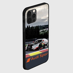 Чехол для iPhone 12 Pro Max Audi Sport Racing team Ауди Спорт Гоночная команда, цвет: 3D-черный — фото 2