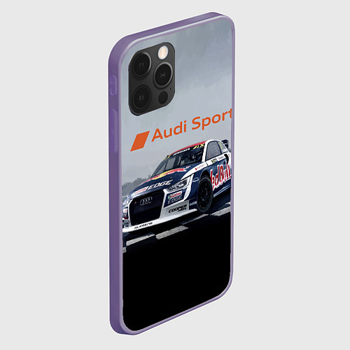 Чехол iPhone 12 Pro Max Ауди Спорт Гоночная команда Audi sport Racing team / 3D-Серый – фото 2