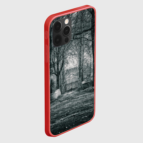 Чехол iPhone 12 Pro Max Мрачный особняк / 3D-Красный – фото 2
