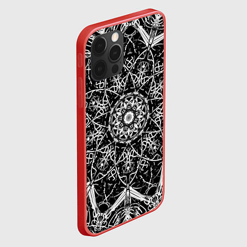 Чехол iPhone 12 Pro Max Hard Lace / 3D-Красный – фото 2