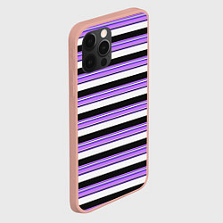 Чехол для iPhone 12 Pro Max В ПОЛОСКУ ПАТТЕРН 80х, цвет: 3D-светло-розовый — фото 2