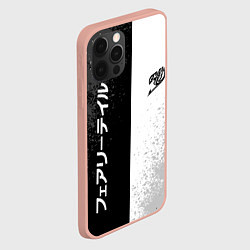 Чехол для iPhone 12 Pro Max FAIRY TAIL BLACK AND WHITE LOGO, цвет: 3D-светло-розовый — фото 2