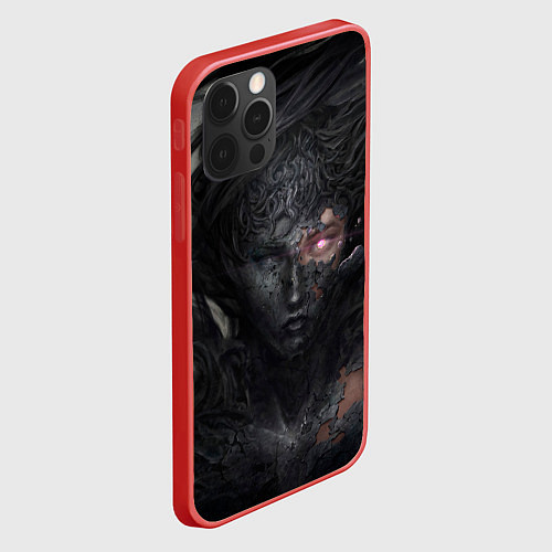 Чехол iPhone 12 Pro Max Окаменелая девушка / 3D-Красный – фото 2