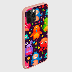 Чехол для iPhone 12 Pro Max CHARMING MONSTERS, цвет: 3D-светло-розовый — фото 2