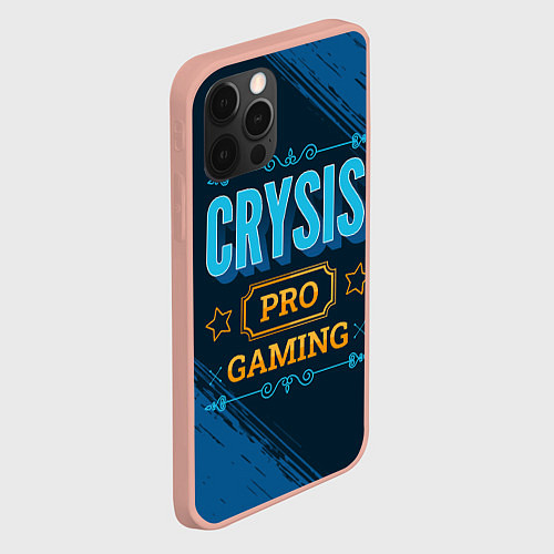 Чехол iPhone 12 Pro Max Игра Crysis: PRO Gaming / 3D-Светло-розовый – фото 2