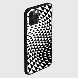 Чехол для iPhone 12 Pro Max Минималистический авангардный паттерн, цвет: 3D-черный — фото 2