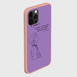 Чехол для iPhone 12 Pro Max I PURPLE U - TAEHYUNG BTS, цвет: 3D-светло-розовый — фото 2