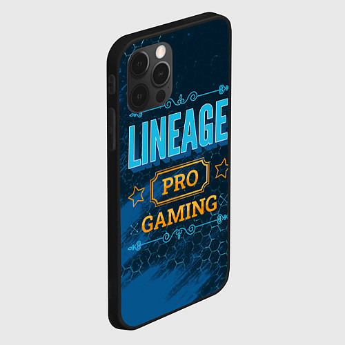 Чехол iPhone 12 Pro Max Игра Lineage: PRO Gaming / 3D-Черный – фото 2