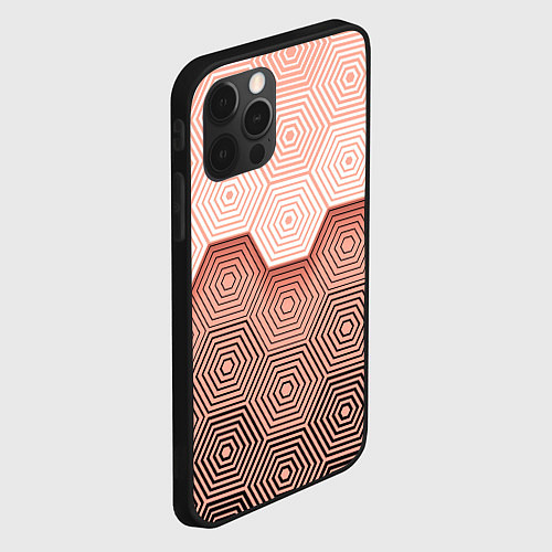 Чехол iPhone 12 Pro Max Hexagon Minimal / 3D-Черный – фото 2