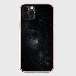 Чехол для iPhone 12 Pro Max Лонгслив Звезды и космос, цвет: 3D-светло-розовый