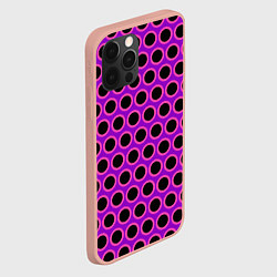 Чехол для iPhone 12 Pro Max Розовые круги, цвет: 3D-светло-розовый — фото 2