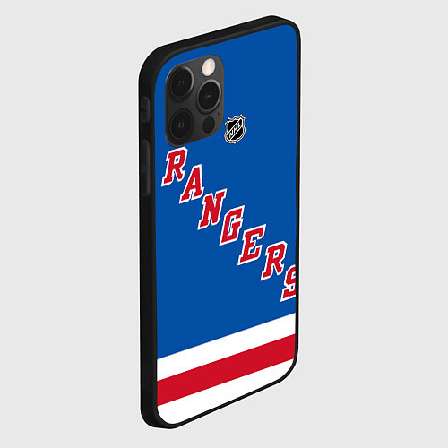 Чехол iPhone 12 Pro Max Артемий Панарин Rangers / 3D-Черный – фото 2