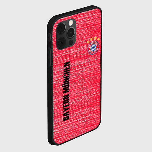 Чехол iPhone 12 Pro Max BAYERN MUNCHEN БАВАРИЯ football club / 3D-Черный – фото 2