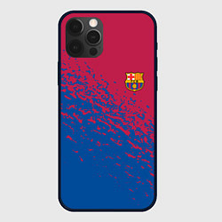 Чехол для iPhone 12 Pro Max Barcelona маленькое лого, цвет: 3D-черный