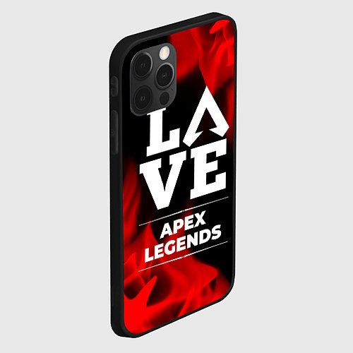 Чехол iPhone 12 Pro Max Apex Legends Love Классика / 3D-Черный – фото 2