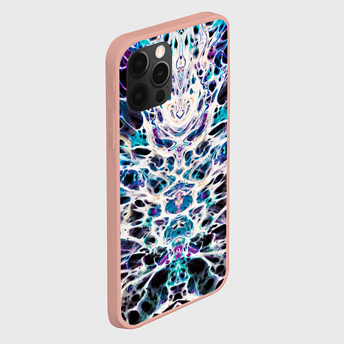 Чехол iPhone 12 Pro Max Dark Web / 3D-Светло-розовый – фото 2