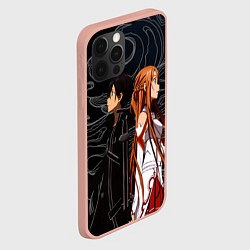 Чехол для iPhone 12 Pro Max Кирито и Асуна - Sword Art Online, цвет: 3D-светло-розовый — фото 2