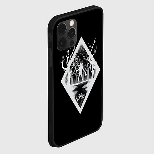 Чехол iPhone 12 Pro Max Welcome to the Upside Down Stranger Things / 3D-Черный – фото 2