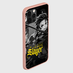 Чехол для iPhone 12 Pro Max Demon slayerИстребитель демонов, цвет: 3D-светло-розовый — фото 2