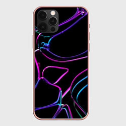 Чехол iPhone 12 Pro Max Неоновые линзы во тьме - Фиолетовый