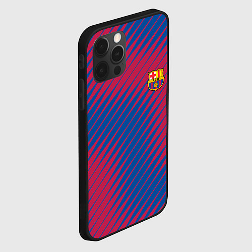 Чехол iPhone 12 Pro Max Fc barcelona барселона fc абстракция / 3D-Черный – фото 2