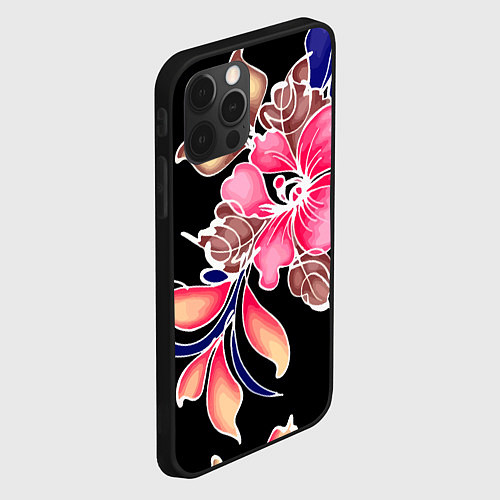 Чехол iPhone 12 Pro Max Сон в летнюю ночь Beautiful flower / 3D-Черный – фото 2