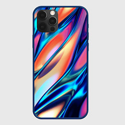 Чехол для iPhone 12 Pro Max Colorful flow, цвет: 3D-тёмно-синий