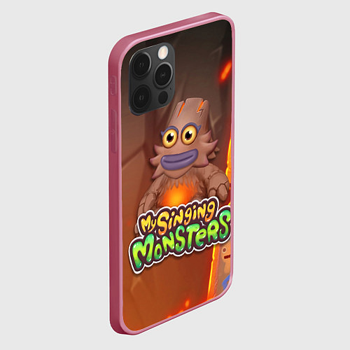 Чехол iPhone 12 Pro Max My singing monsters ЛАВАТЁКА Kayna / 3D-Малиновый – фото 2