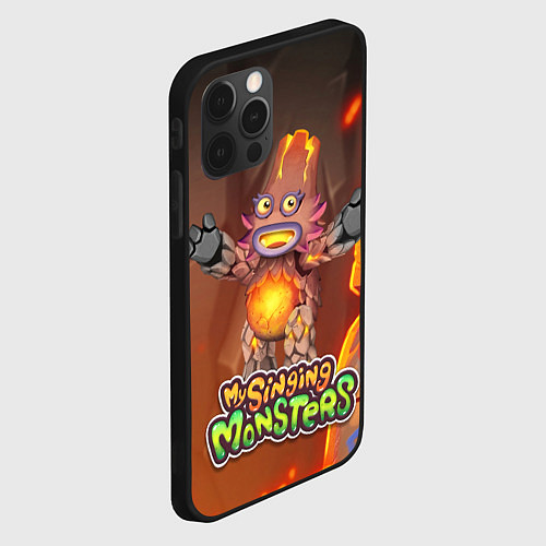 Чехол iPhone 12 Pro Max My singing monsters ЛАВАТЁКА / 3D-Черный – фото 2