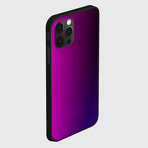 Чехол iPhone 12 Pro Max VIOLET gradient / 3D-Черный – фото 2