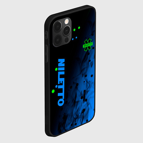 Чехол iPhone 12 Pro Max Niletto абстракция / 3D-Черный – фото 2