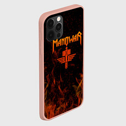 Чехол для iPhone 12 Pro Max Manowar ПЛАМЯ, цвет: 3D-светло-розовый — фото 2