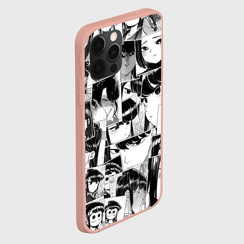 Чехол iPhone 12 Pro Max Komi san pattern / 3D-Светло-розовый – фото 2